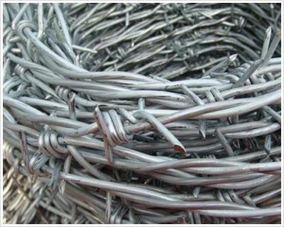 China Low Carbon Steel Galvanized Barbed Wire , Military Barbed Wire ISO9001 SGS Certification for sale