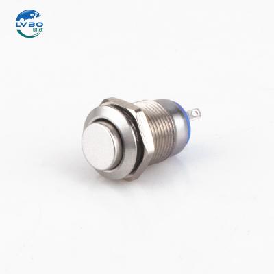 China LVBO In Stock push start button ignition switch12v 24v 12mm Momentary/Latching Push Button Switch LB16B-G10Z/N for sale