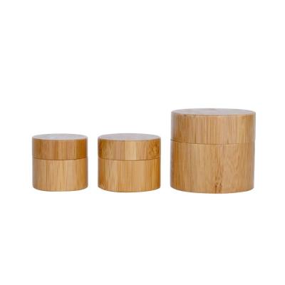 China 25 ml frascos cosméticos de bambu embalagem cosmética de bambu com núcleo de plástico branco à venda