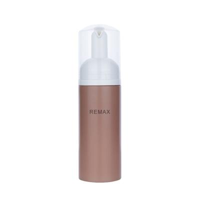 China 150ml Plastic White/Brown Cylindrical Smooth Bottle With White Pump For Foam Pump Bottle for sale