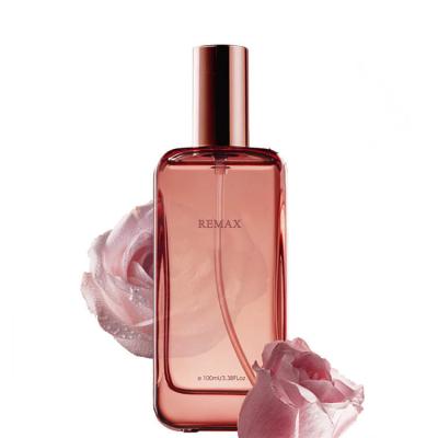 China Handwerk 100 ml Roze glazen fles voor cosmetische olie Te koop