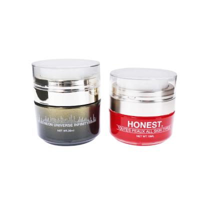 Κίνα 15ml 30ml 50ml Plastic Cream Jar Brightening Press Plastic  For Facial Treatment προς πώληση