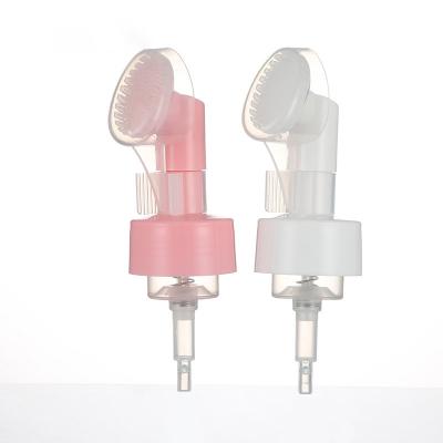 China 40/410 42/410 Plastic White/Pink Smooth With Transparent Lid For Foam Pump Bottle for sale