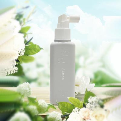 China 100ml Grey cylindrical smooth bottle with white spray for spray bottle for sale