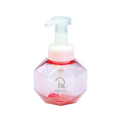 China High Quality 300ml Multiple Color Selection PET Polygon Foam Pump Bottle Daliy Care Packaging Bottle for sale