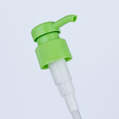 China Cyan Green Plastic Round-Head Emulsion Pump for Emulsion and Essential oil for sale