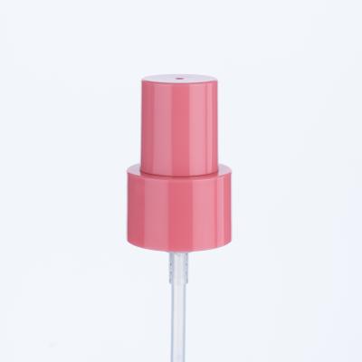 China 24/415 Cherry Pink Foundation Pump Head Cream Pump Green Bottle for Personal Care and Cosmetics for sale