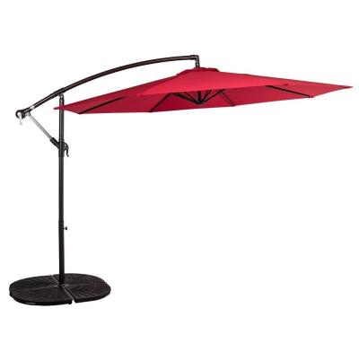 China Modern Poolside Hotel Banana Patio Sunshade Outdoor Garden Outdoor Porcelain Parasol for sale