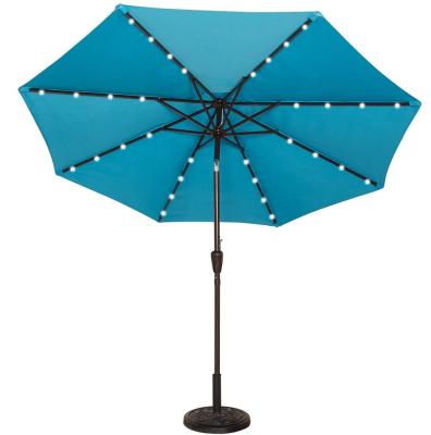 China Modern Widely Used Top Quality LED Parasol Garden Patio Umbrella Beach Chair Umbrella Waterproof Umbrella for sale