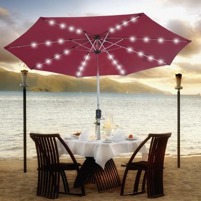 China Modern Beach Umbrella With LED Professional Fishing Umbrella Manufacturer for sale