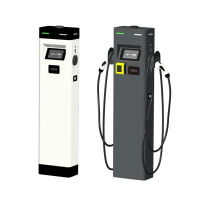 China Dual Battery Level2 7kw 22kw AC EV Charger Type B MCB MCB Gun Charging Floor-standing EV Charging Station AC044K-GS-34 for sale