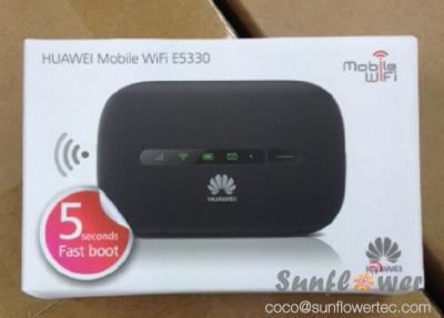 Cina Velocità senza fili mobile di download del router 21.6Mbps di Huawei E5330 Wifi 3G in vendita