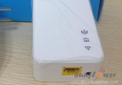 China 200Mbps Powerline Wifi Range Extender SF-A200W with Pairing Button for sale