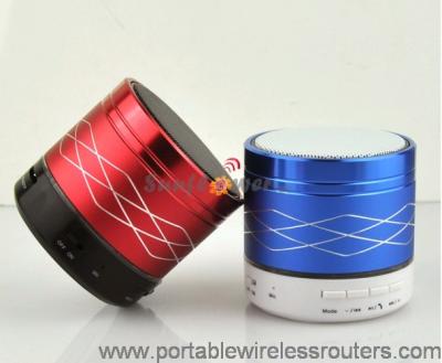 China Metal el mini altavoz de Bluethooth de la chaqueta con las carpas coloridas duales del anillo LED en venta