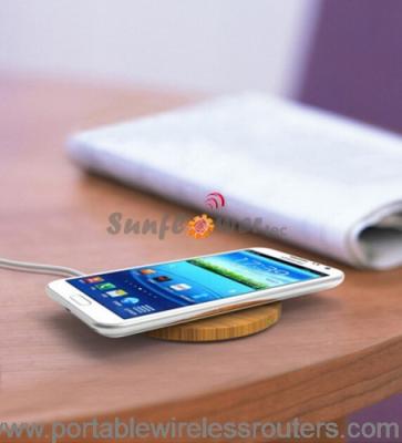 China Qi Wireless Charging Receiver for Mobile Phones with Unique Wood Look for sale