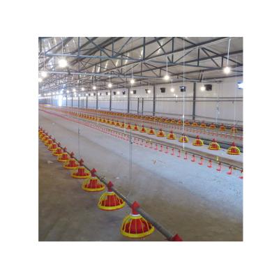 China Cultivates hot sale poultry shed equipment chicken farming system with feeder/nipple/ventilation/environment animal drinking China supplier for sale