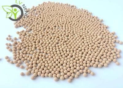 China Tipo desecante beige 3a de Uop del tamiz molecular de la forma de la partícula del tamiz molecular 3a en venta