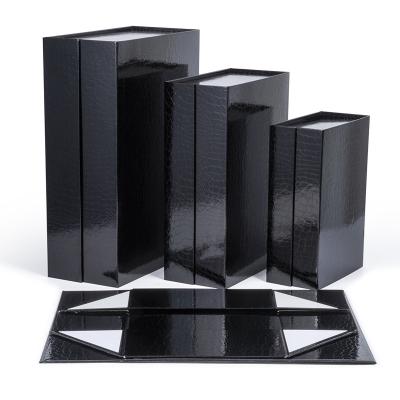 China Recycled materials wholesale magnetic folding rigid paper boxes, suitable for high-end brand name packaging such cosmetics and perfumes for sale