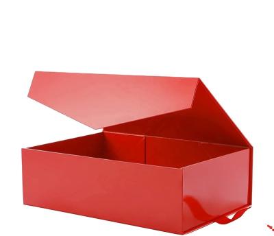 China Wholesale Recycled Materials Magnetic Folding Boxes, Available In Multiple Colors for sale