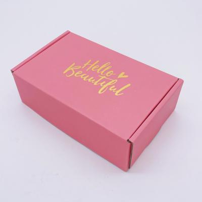 China Factory Sale Recyclable High Quality Custom Black Packaging Box Pink Mailing Boxes Luxury GIF Apparel Package for sale