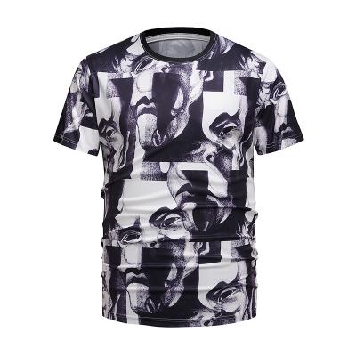 China Custom Short Sleeve 5% Spandex And 95% Polyester Anti Shrink Shirts For Sublimation for sale