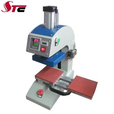 China Garment Stores CE And SGS Certificate Pneumatic Automatic Dual Station Logo Heat Press Machine for sale