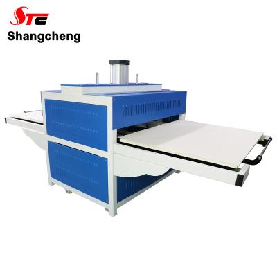 China Garment Shops Air Double Stations Sublimation Transfer Large Format Garment Heat Press MachineAutomatic Pneumatic Hot Press Machine for sale