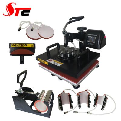 China Garment Shops 8 in1 Multifunctional Combo Heat Press Machine for sale