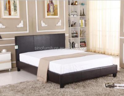 China Modern Single Tufted Double / Queen / King Soft Bed Faux Leather Bed Frame Designs Furniture for sale