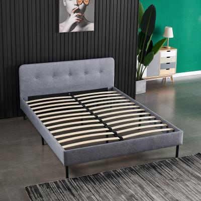 China A Single Pack Bedroom Furniture Queen Size Upholstered Bed Frame for sale