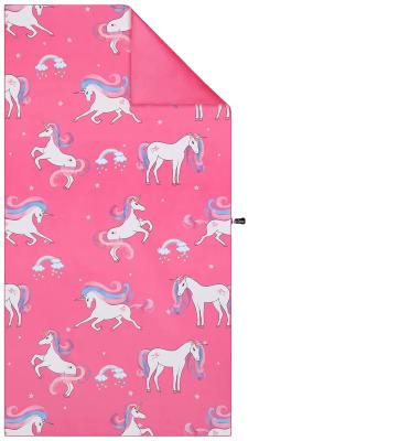 China QUICK DRY Custom Print Sand Towel Low Price Unicorn Beach Towel Resistant Beach Towel Kids for sale