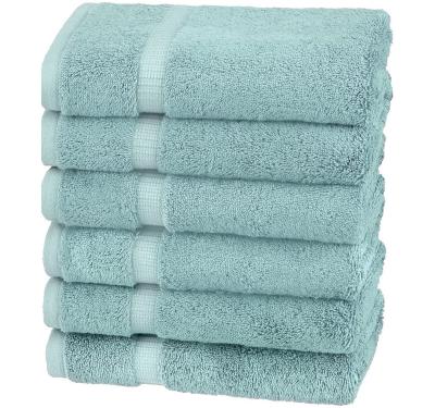 China Sustainable Home Hotel Spa Bathroom Use S/6 100% Cotton Super Soft And Absorbent High End Turkish Hand Towel for sale