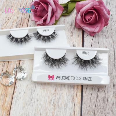 China Thick Private Custom Packaging Mink Lashes 8M Length Natural Low Price Dramatic Mink Lashes for sale