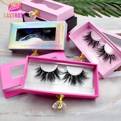 China Wholesale Seller Customized Natural Mink False Eyelash Lashes Box 3d 20mm Mink Lashes Private Label Lashes Packaging for sale