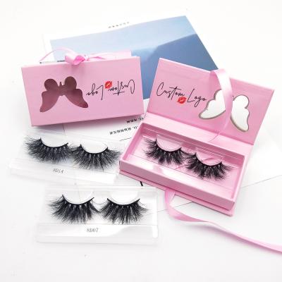 China Wholesale Hand Made Luxury Super Soft Natural Looking 3d 5d 8d Mink Eyelash 100% Lashes Strips 25mm Mink Lashes Tapered Fluffy Seller for sale