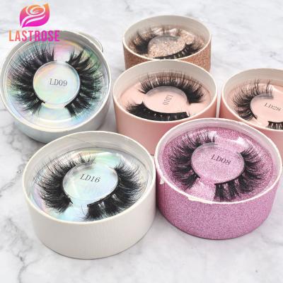 China Free Sample Thick Handmade Lashes Real 3D Mink Hair False Eyelashes Cotton Strip Soft Black Eyelash for sale