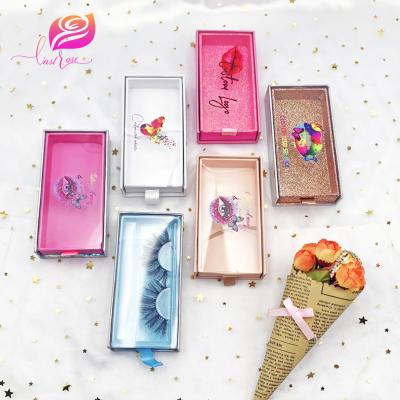 China Brand Custom Glitter Luxury Rectangle Clean Thick Private Label Shaped Magnetic False Eyelash Packaging Box for sale