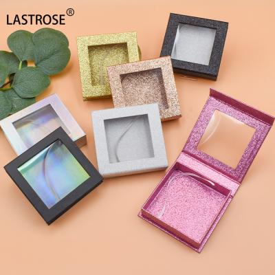 China To drop the latest hot selling Rose Mink 20mm mink eyelash box 25mm eyelash box logo service package cosmetic empty box for sale