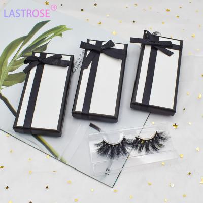 China To drop latest hot sale empty cosmetic box logo boxes luxury customized eyelash Rose eyelash box 25mm mink eyelash packaging for sale