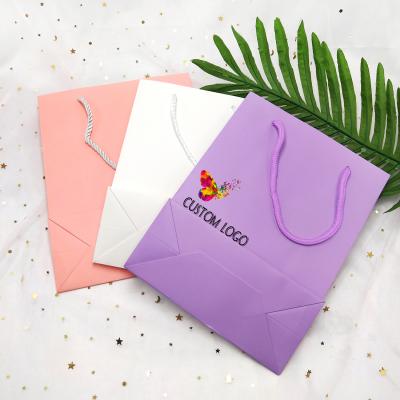 China Wholesale Paper Blow Bags Rose Paper Bag Carrying Hand The Latest Carrying Customized Logo Package Eyelash Box Whips Hand Carrying Bag for sale