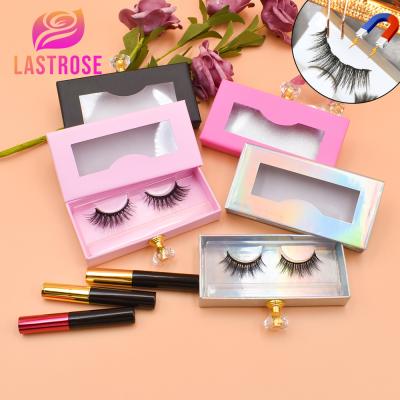 China Thick Good Quality Magnetic Wholesale False Eyelash Private Label 3d Eyelashes Liquid Eyeliner With Magnet 5 for sale