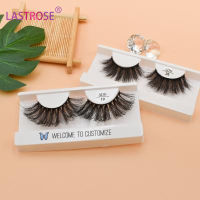 China Last Sale 25mm Hot Selling 25mm Soft Thick And Long Soft Mink Eyelashes Natural 5D Customized Eyelashes Vendor Customized Logo Boxes for sale