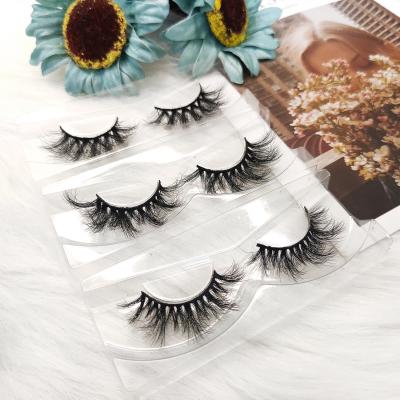 China Natural looking super soft full strip vegan faux mink lashes 3d eyelash private label 25MM faux mink silk wholesale seller for sale