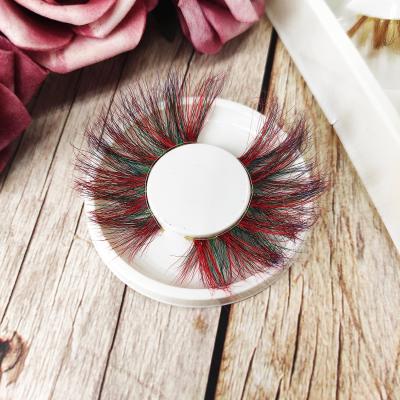 China Sellers Customized 100% Logo Paper Wick Box Soft Fluffy Fluffy Mink Eyelashes Rose Color Lashes Mink Fur Lashes Extension 25mm Lashes Last Long for sale