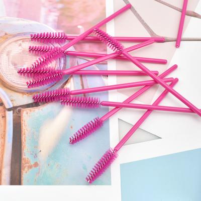 China Makeup Tool Wholesale Rose Mink Eyelash Tool Price Latest Mink Eyelash Make Up Brush Eyelash Extension Lashes Colorful Disposable Brush for sale