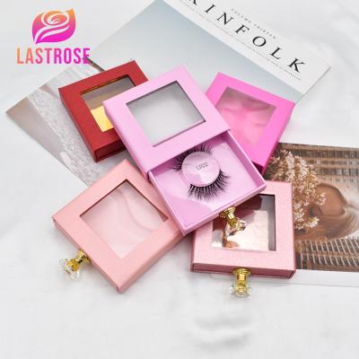 China For All Lashes Latest Wholesale Rose Full Strip Lashes Lash Packaging 3D Paper Box Customized Logo Eyelash Extension Packaging Empty Box for sale