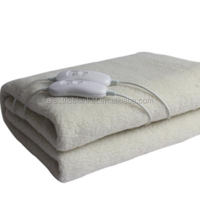 China Double Plain Fleece Electric Blanket for sale