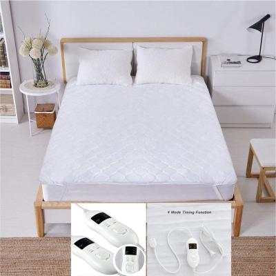 China Heated Bedroom Quilted Cotton Mattress Pad for sale