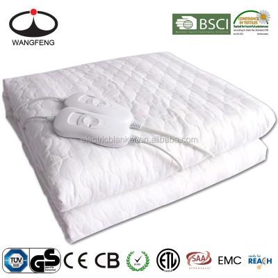 China Electric Heating Bedroom Cotton And Polyester Under Blanket With Comforter And Filling for sale