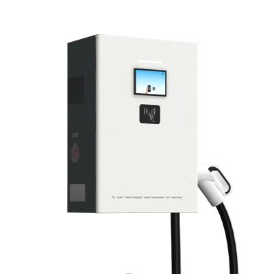 China Electric Vehicle Charging Station EV Charger 20KW CCS2 Wall Box Electric Car Charging Station with Charging Gun for sale